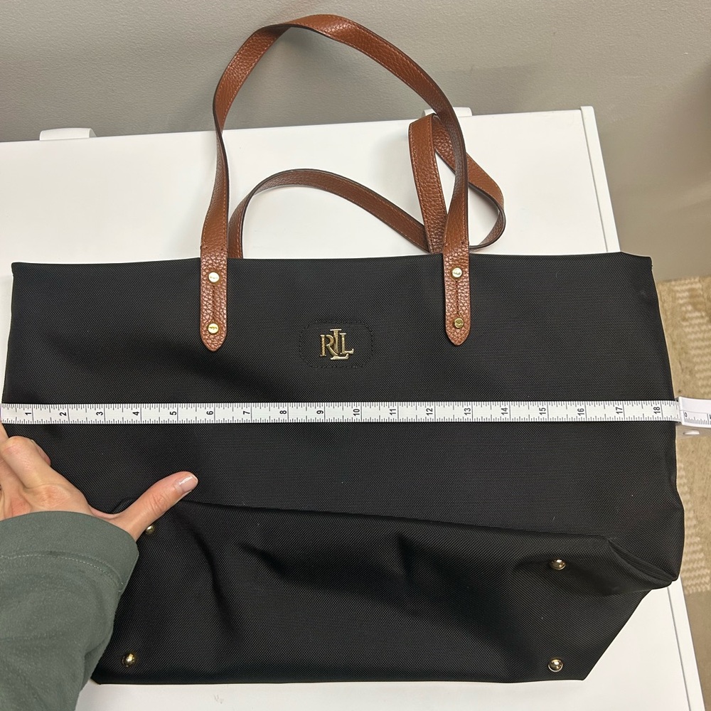 Ralph Lauren Black Nylon Bainbridge Shopper - Picture 7 of 8
